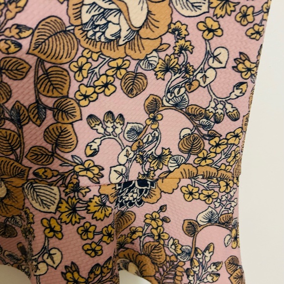 NWOT AGNES & DORA FALL FLORAL NEUTRAL SKIRT - Picture 2 of 4